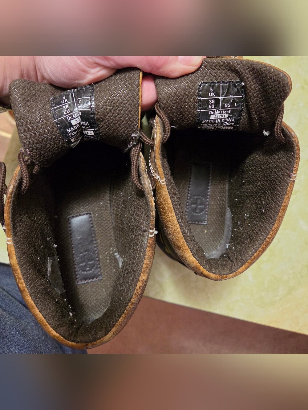 Dr. Martens Y2K Daisy Brown Leather Lace-Up Ankle Boots - Picture 8 of 9